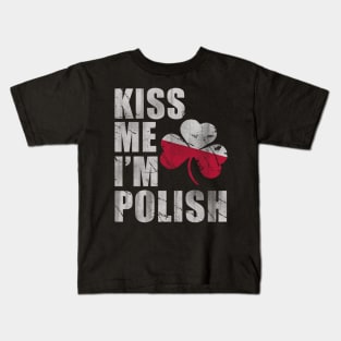 Kiss Me I'm Polish Kids T-Shirt